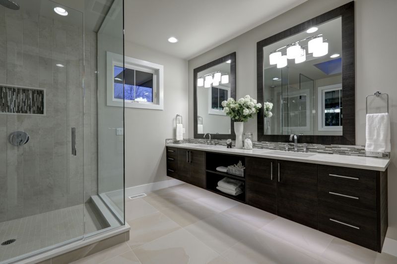 Master Bathroom with Double Vanities